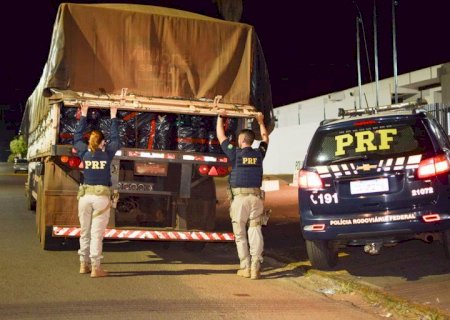 PRF apreende 3,4 toneladas de maconha em Paranaíba