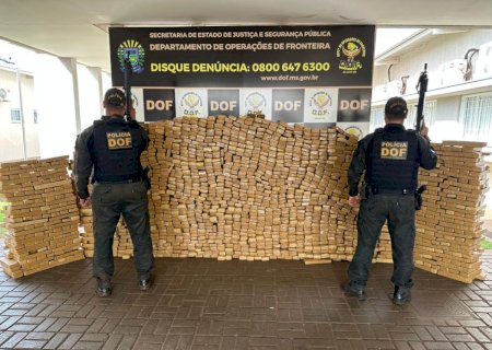 DOF apreende quase 1,5 tonelada de droga e recupera camionete roubada em Dourados