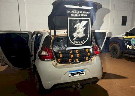 Angélica - Batalhão de Polícia Militar Rural realiza apreensão de produtos de descaminho avaliados em R$ 20 mil na MS-141