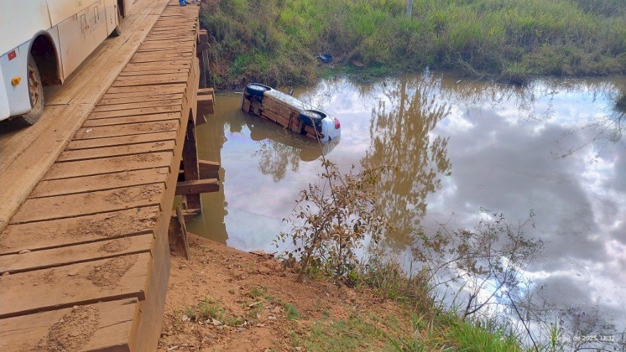 Nova Andradina - Acidente na MS 141 deixa duas vítimas fatais na próxima a ponte do Rio Ivinhema