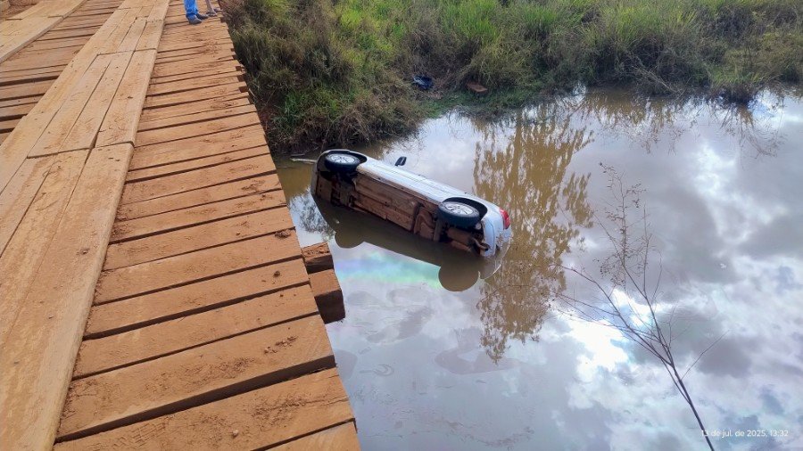 Nova Andradina - Acidente na MS 141 deixa duas vítimas fatais na próxima a ponte do Rio Ivinhema