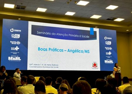 Secretaria Municipal de Saúde de Angélica participa de Seminário Estadual sobre Atenção Primária à Saúde em Campo Grande