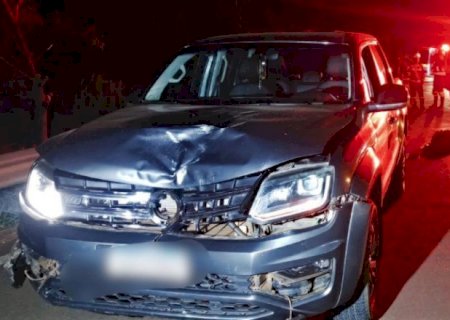 Homem morre após ser atropelado por caminhonete na BR-163