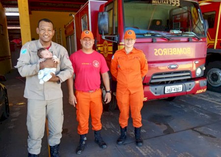 Ivinhema - Bombeiros salvam criança com obstrução de vias aéreas por líquido