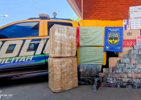 PMR apreende mercadorias contrabandeadas na MS -379