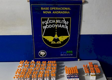 PMR apreende medicamentos contrabandeados em ônibus na cidade de Batayporã