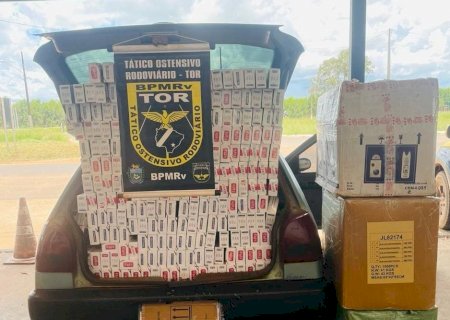 PMR apreende cigarros e mercadorias estrangeiras na MS -164