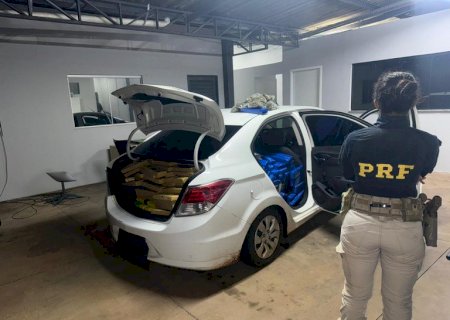 PRF apreende 650 Kg de maconha na BR-463