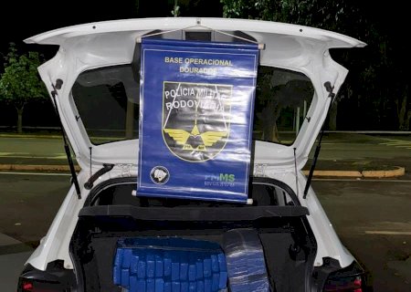 PMR apreende quase 100 kg de maconha na MS -162