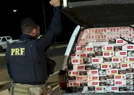 PRF apreende 13 mil maços de cigarros