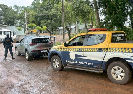 Ação da PMR resulta na recuperação de veículo roubado na MS-289