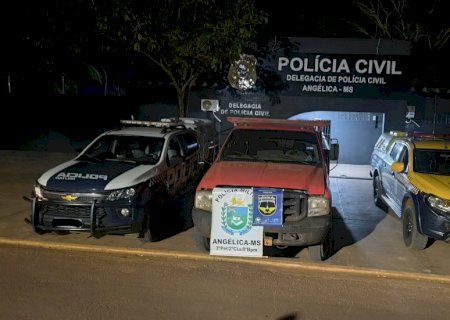 Angélica -Caminhão furtado é recuperado após perseguição policial