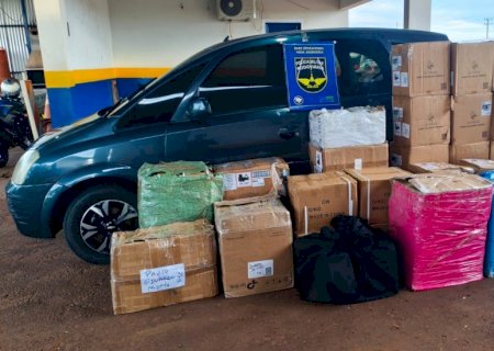 PMR apreendeu mercadorias avaliadas em 220 mil na MS -142