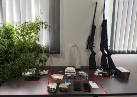 Polícia Civil deflagra Operação, prende quatro investigados e apreende armas e drogas em distrito de Bataguassu