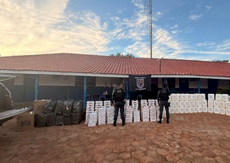 Polícia Militar causa prejuízo ao crime e apreende drogas, diversos cigarros de origem estrangeira e defensivos agrícolas em Nova Andradina