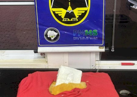 PMR apreendeu um quilo de cocaína escondido em travesseiro na MS -112