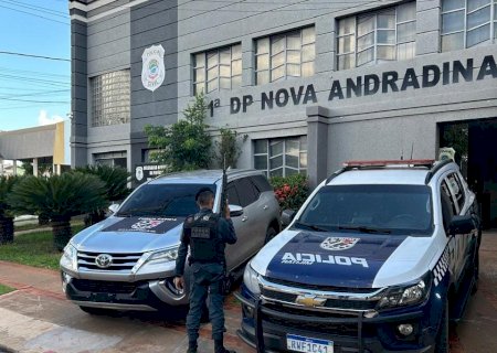 Polícia Militar localiza veículo furtado abandonado em via rural de Nova Andradina