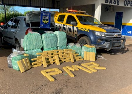 Homem é preso pela PMR na MS-134 transportando drogas que seria levada para SP