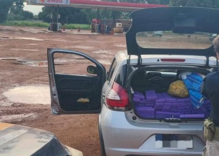 Ivinhema - PRF apreende 213 Kg de maconha na BR-376