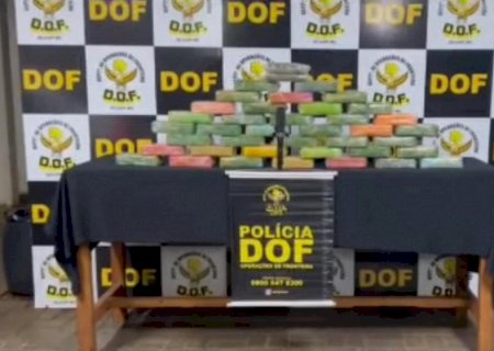 Batayporã- Dof apreendeu mais de 40 kg de cocaína avaliados em R$ 2,1 milhões de reais