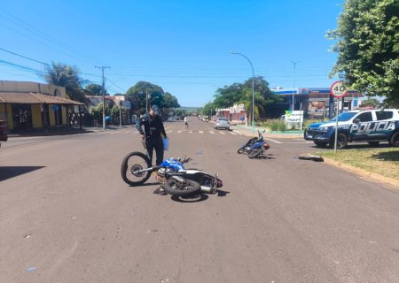 Ivinhema - Polícia Militar atendeu acidente de trânsito envolvendo dois condutores, sem habilitação