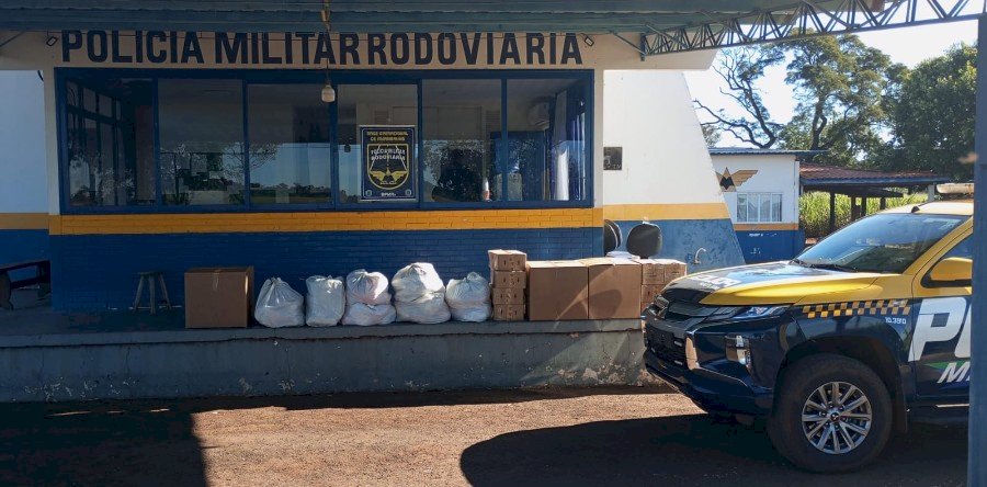 PMR apreende eletrônicos, perfumes e mercadorias estrangeiras durante fiscalização na MS-386