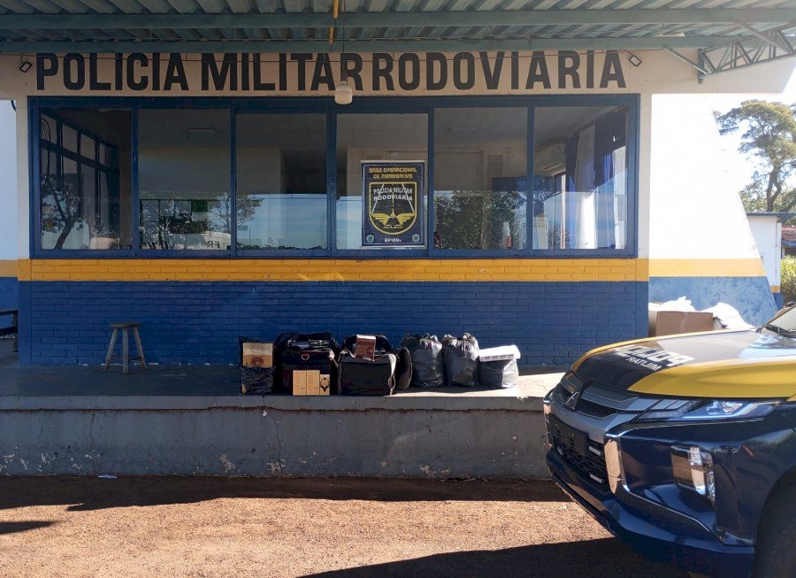 PMR apreende eletrônicos, perfumes e mercadorias estrangeiras durante fiscalização na MS-386