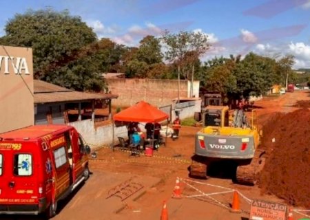 Trabalhador morre após desmoronamento em obra de esgoto