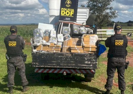 DOF apreende mais de meia tonelada de drogas escondidas em mudanças na MS -270
