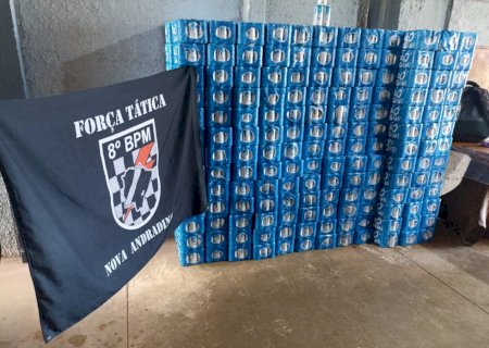 Ação rápida da Polícia Militar recupera quase 4 mil unidades de cerveja furtadas em Batayporã