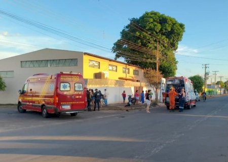 Corpo de Bombeiros Militar e SAMU atendem vítimas de acidente de trânsito em Nova Andradina