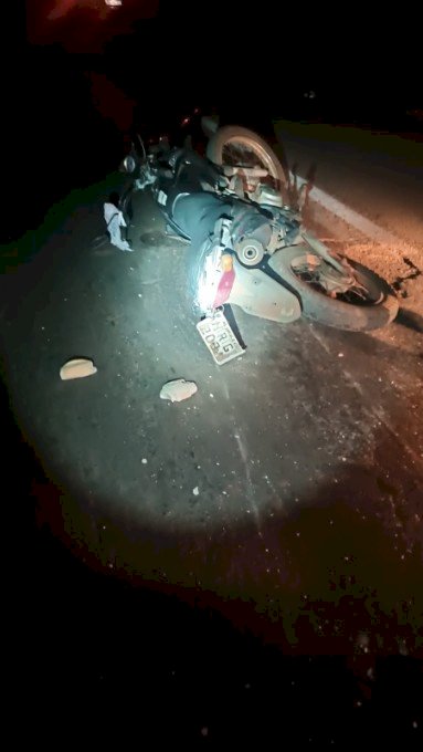 Ivinhema - Colisão entre carro e moto, deixa motociclista ferido na BR-376, em Amandina
