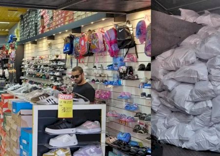 Campo Grande - Mais de quatro mil pares de tênis falsificados são apreendidos em operação do Procon