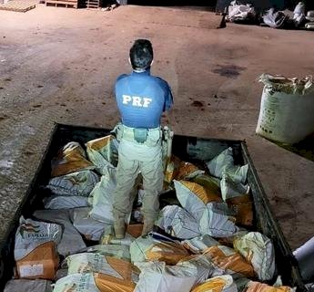 Polícia Rodoviária Federal apreende mais de quatro toneladas de maconha, na BR - 463