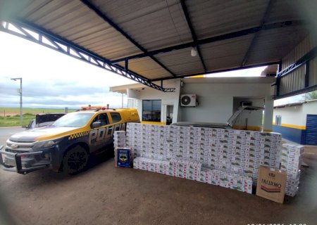 Nova Andradina: PMR apreende mais de mil pacotes de cigarros contrabandeados do Paraguai