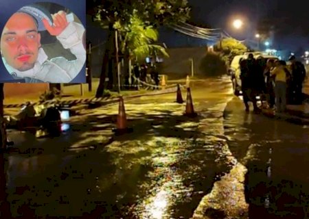 Jovem de vinte anos é morto a tiros ao reduzir velocidade do veículo em quebra-molas, em cidade do MS