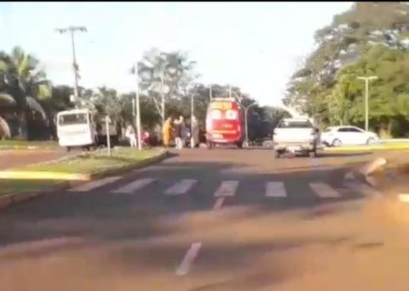 Ivinhema - Polícia Militar registra acidente de trânsito com vítimas, e conduz condutora na habilitada a delegacia