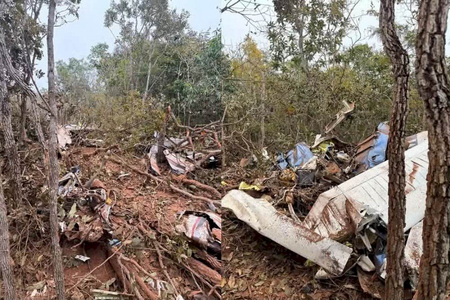 Duas pessoas morrem após queda de avião logo depois da decolagem