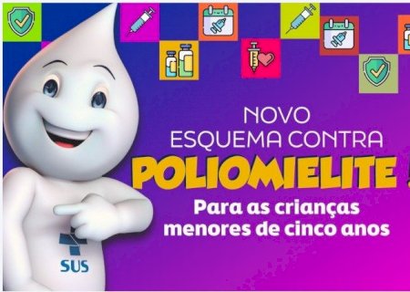 Crianças menores de 5 anos terão segunda dose de reforço contra a poliomielite