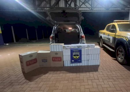 PMR apreende cigarros contrabandeados do Paraguai na MS-162